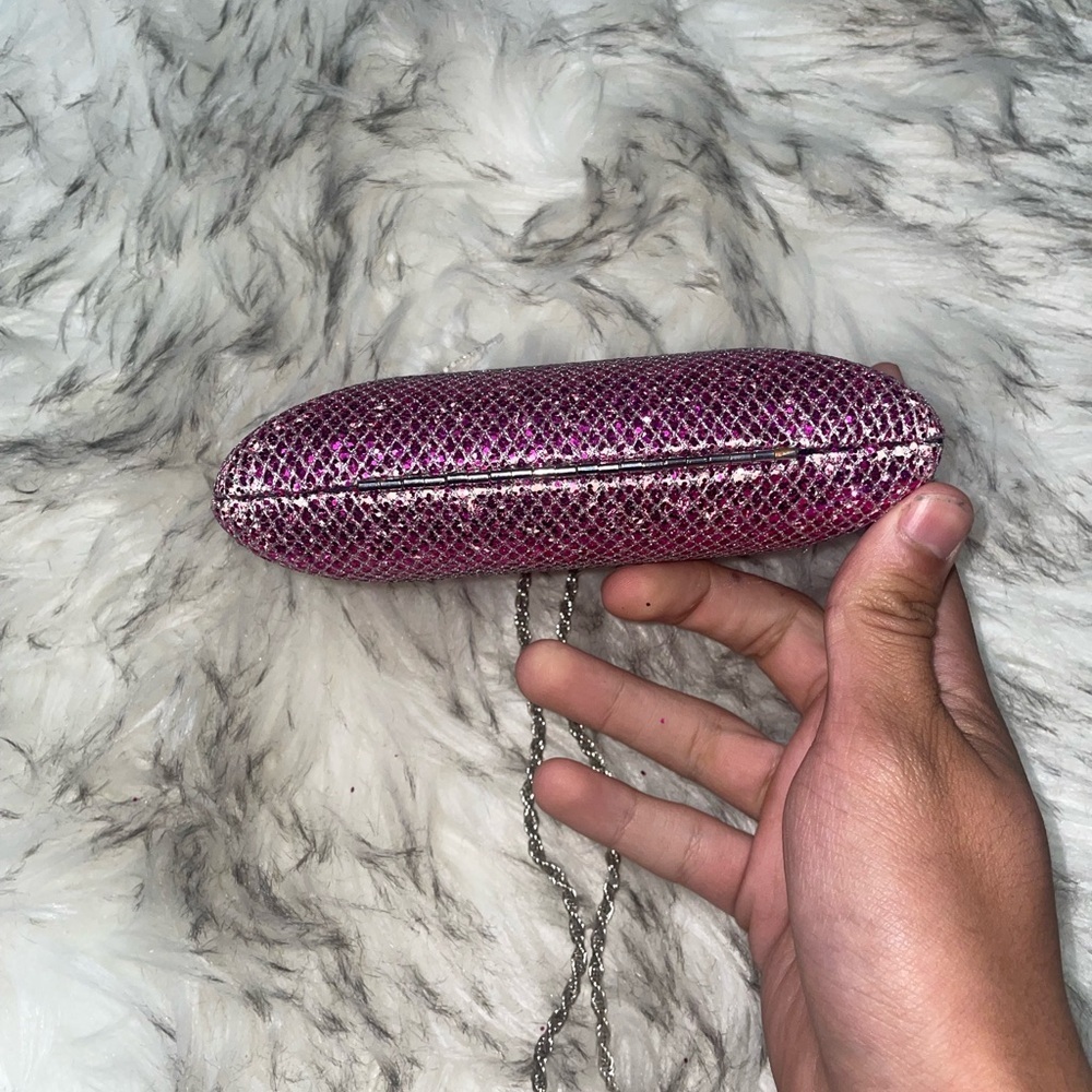 Purple💜Glitter purse clutch bag party bag evening bag - Picture 2 of 11